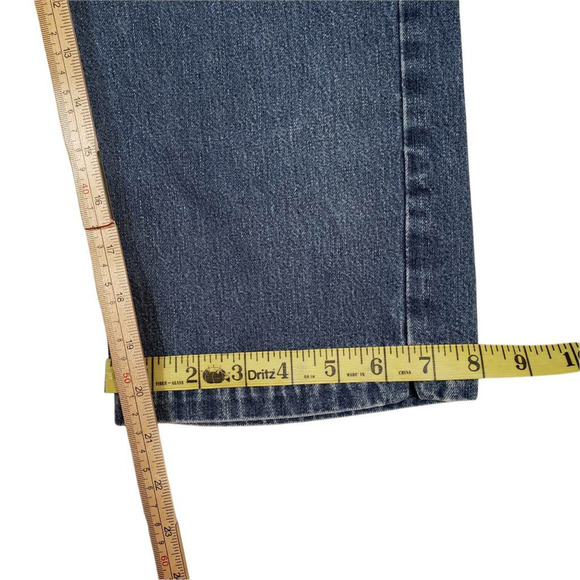 Vtg Gap BootCut Capri Jeans 8 Womens Rigid USA Made Dark Blue Mid Rise 30 x 20.5 - Picture 7 of 9
